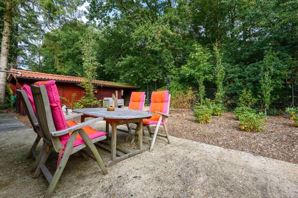 Spacious Wooden Cottage With Infra-Red Sauna At Veluwe Putten Esterno foto